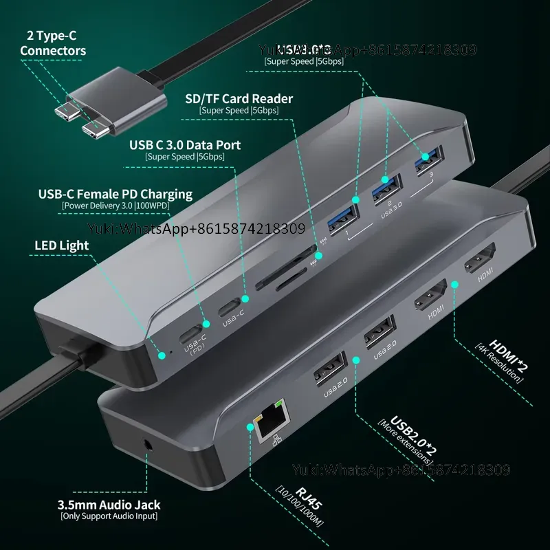 Docking Station Usb C - Hot Selling Dual Display Screen Type