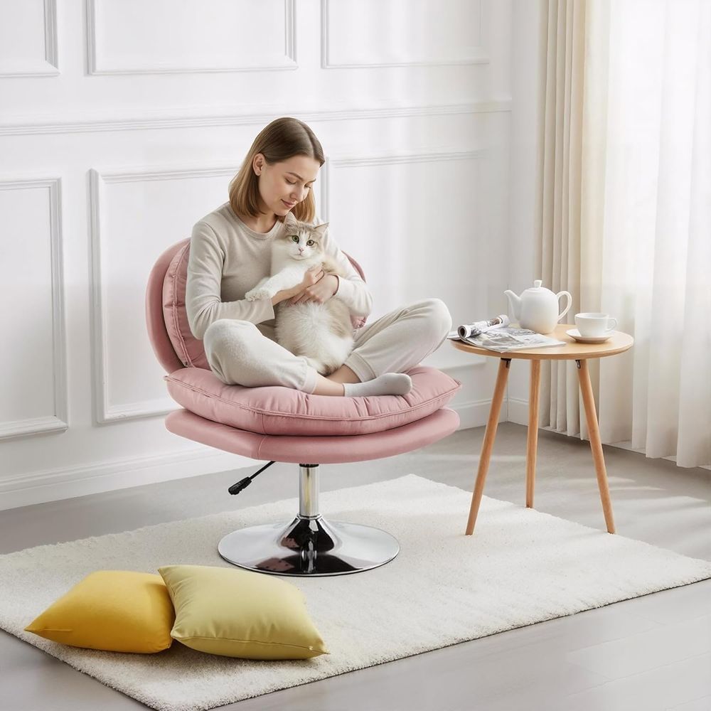 Swivel Vanity Chair with Adjus - Office Tech Chair 评论和价格