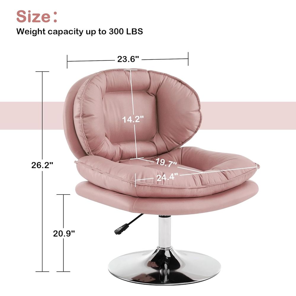 Swivel Vanity Chair with Adjus - Office Tech Chair 评论和价格