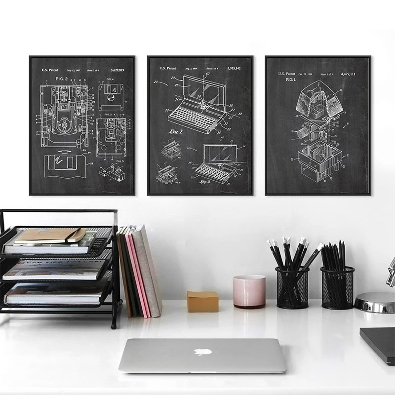 6Pcs Vintage Computer Patent W - Office Tech Setup 评论和价格