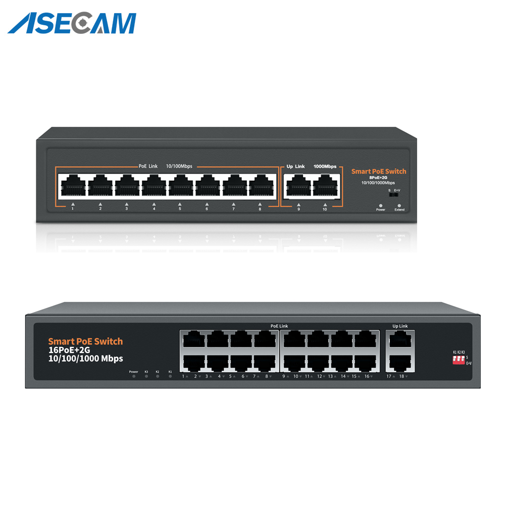 48V-52V POE POE Switch 8/16 Po - Ethernet Switch 8 Port 评论和价格
