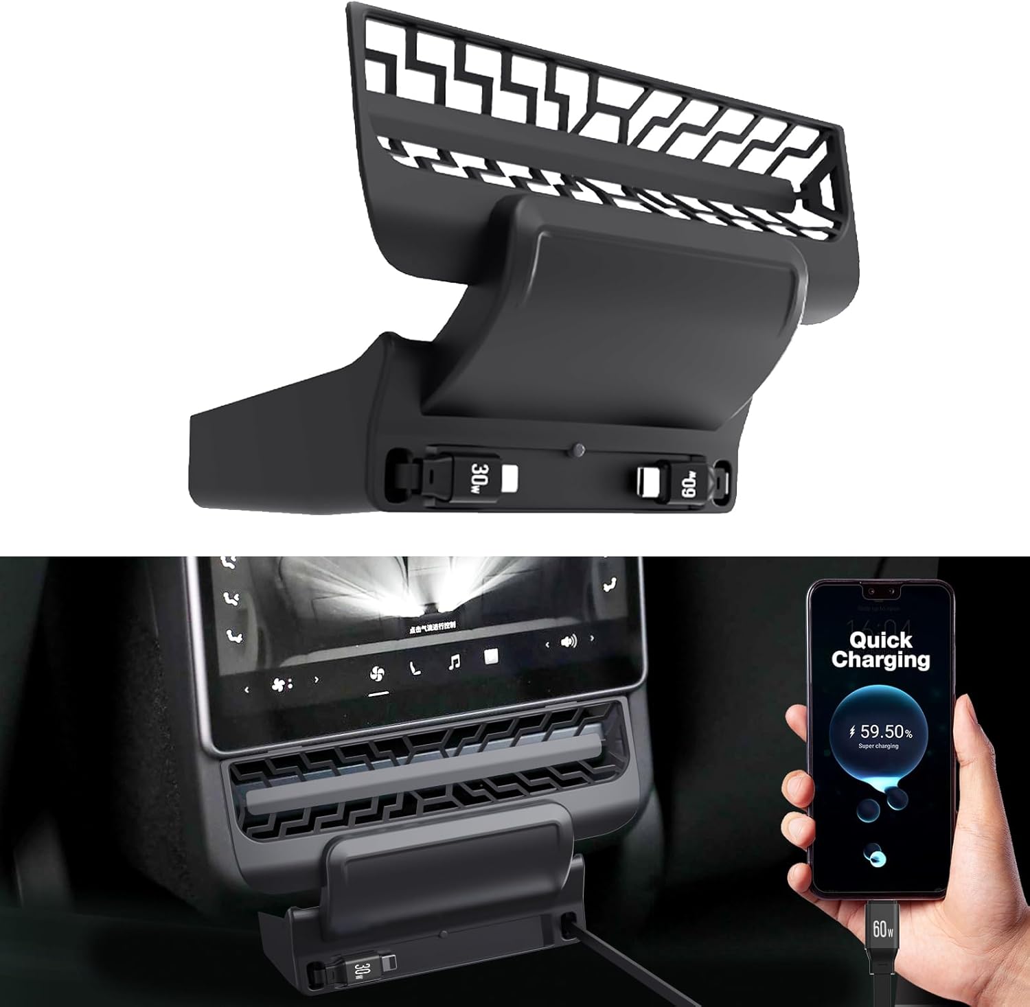 For Tesla Model 3/Y 2021-2023  - Docking Station Usb C 评论和价格