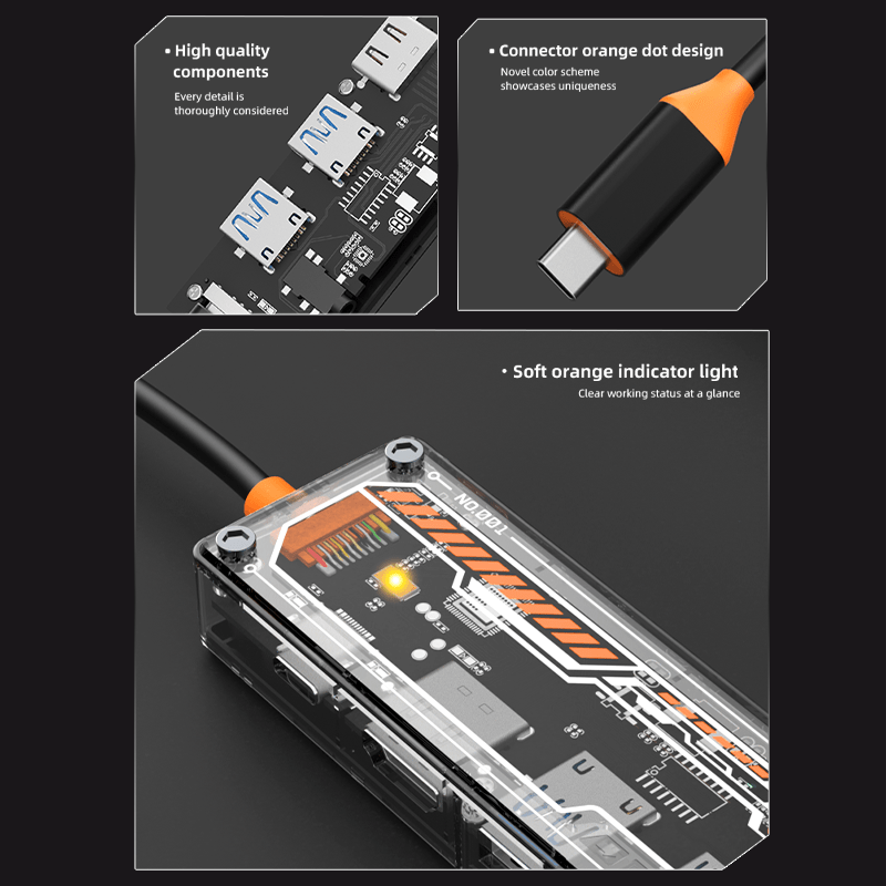 6-in-1 USB-C Hub for MacBook P - Docking Station Usb C 评论和价格
