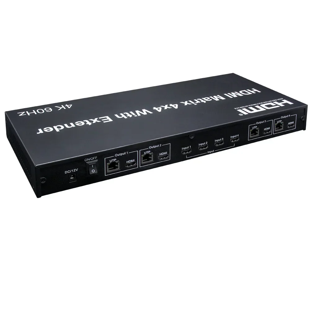 4K 60Hz 4X4 Matrix HDMI2.0 4x4 - Ethernet Switch 8 Port 评论和价格