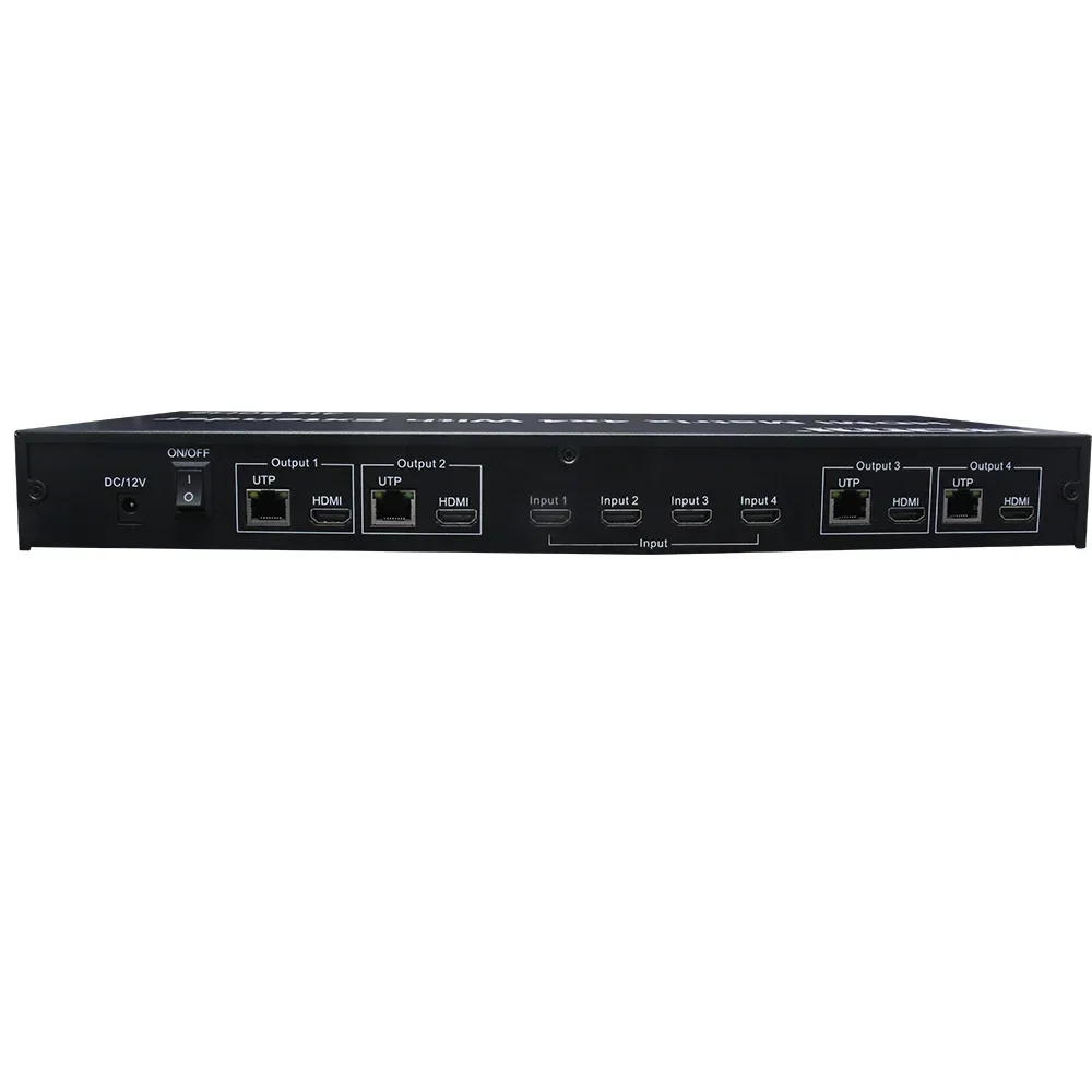 4K 60Hz 4X4 Matrix HDMI2.0 4x4 - Ethernet Switch 8 Port 评论和价格