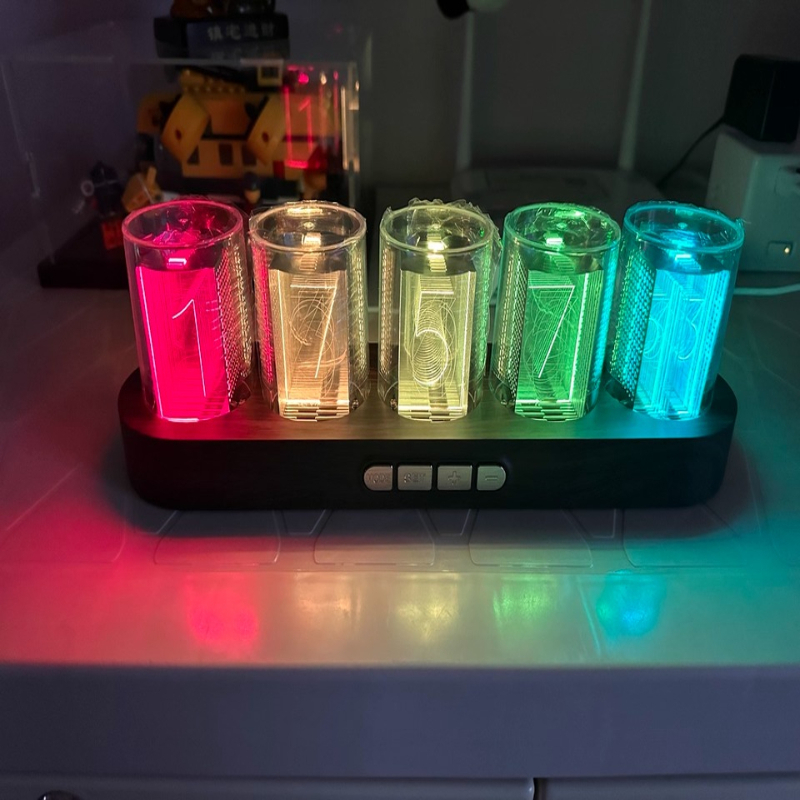 LED Nixie Tube Clock RGB Gamin - Office Tech Setup 评论和价格