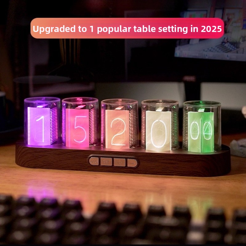 LED Nixie Tube Clock RGB Gamin - Office Tech Setup 评论和价格