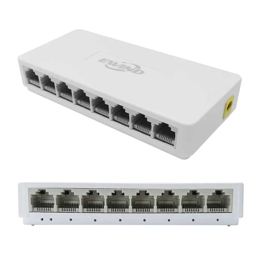 New 10/100/1000Mbps Ethernet S - Ethernet Switch 8 Port 评论和价格