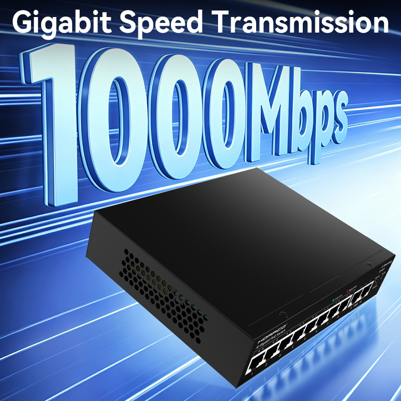 HORACO 8 Port Gigabit POE Swit - Ethernet Switch 8 Port 评论和价格